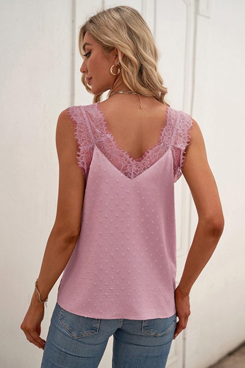 Camisole À Encolure En V Et Cils