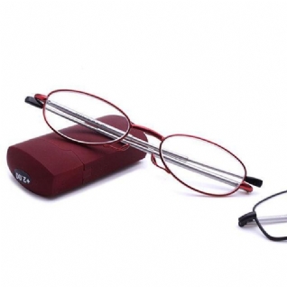 Femmes Hommes Portable Lumière Pliant Cercle Lentille Lunettes De Lecture Flexible Télescopique Presbytie Lunettes