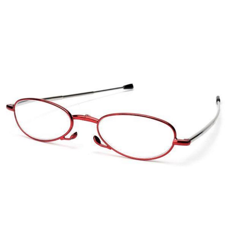 Femmes Hommes Portable Lumière Pliant Cercle Lentille Lunettes De Lecture Flexible Télescopique Presbytie Lunettes