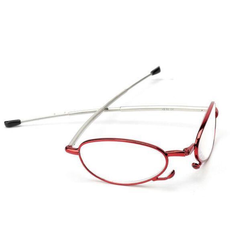 Femmes Hommes Portable Lumière Pliant Cercle Lentille Lunettes De Lecture Flexible Télescopique Presbytie Lunettes