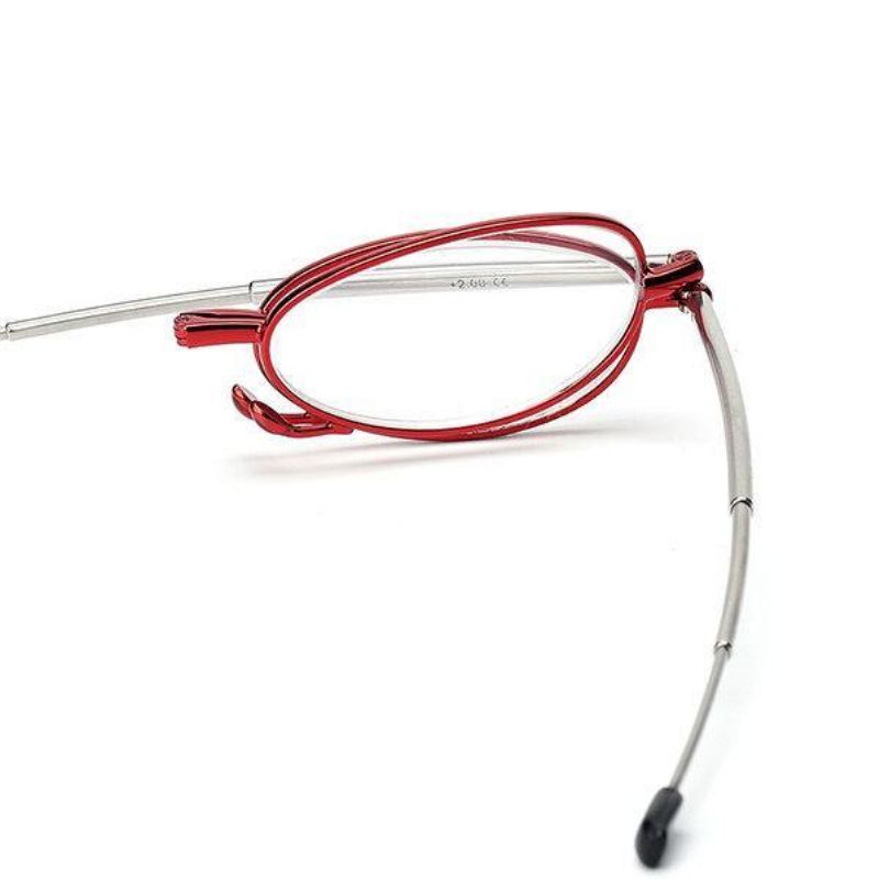 Femmes Hommes Portable Lumière Pliant Cercle Lentille Lunettes De Lecture Flexible Télescopique Presbytie Lunettes