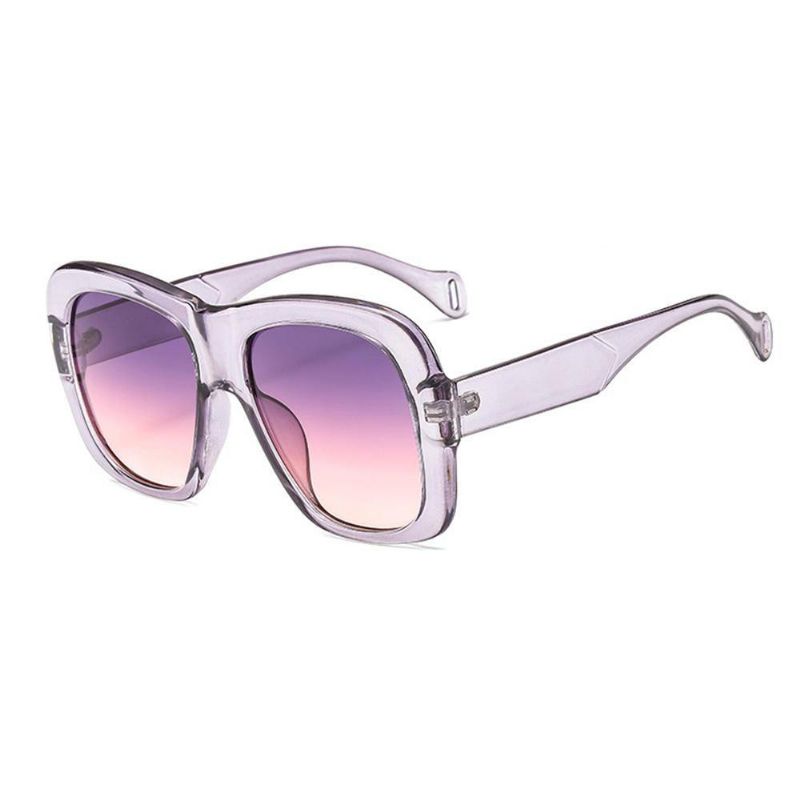 Lunettes De Soleil Anti-uv Femme Homme Lunettes De Soleil Boîte Bicolore Lunettes De Soleil Boîte Carrée