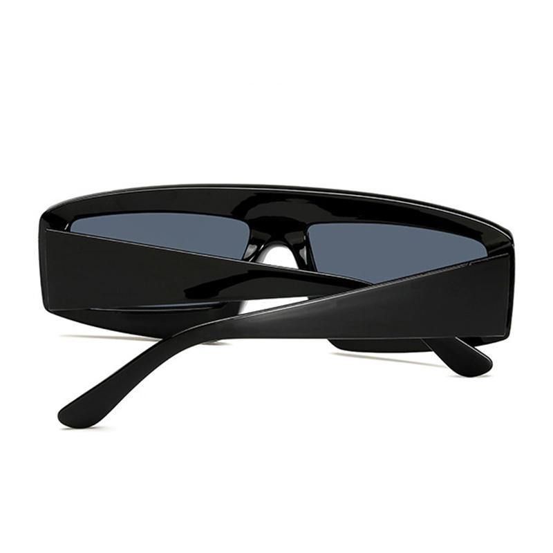 Lunettes De Soleil Carrées Irrégulières Pour Hommes Anti-uv Pc Lens