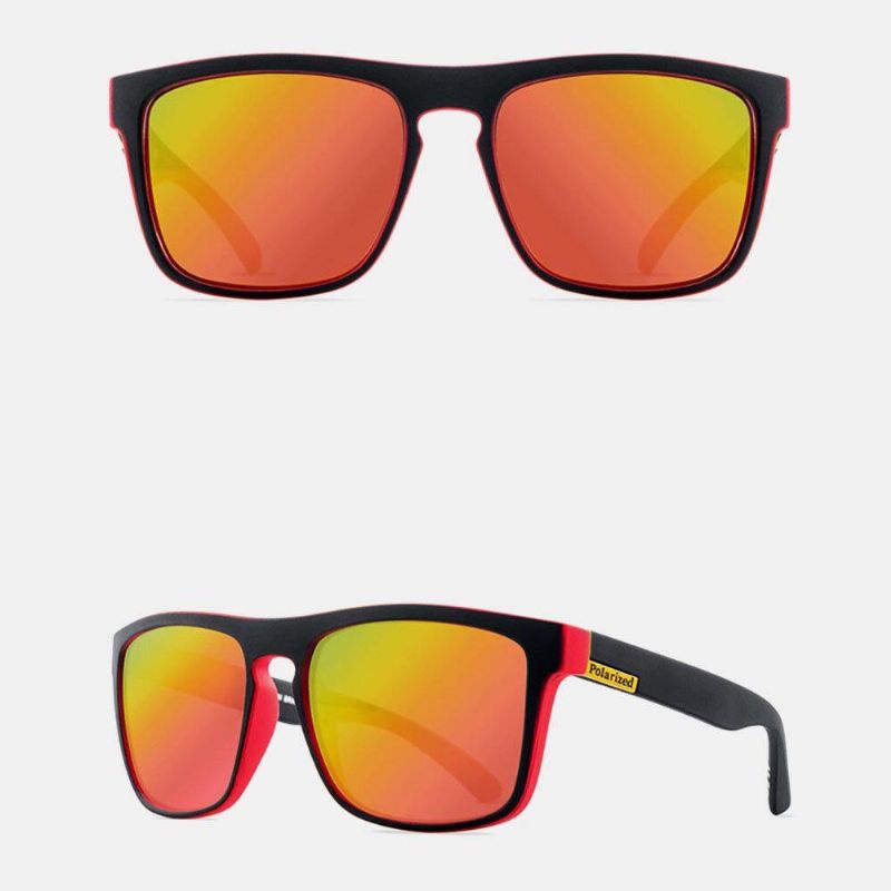 Lunettes De Soleil Pare-soleil D'extérieur Polarisées Hd À Monture Carrée Pour Hommes