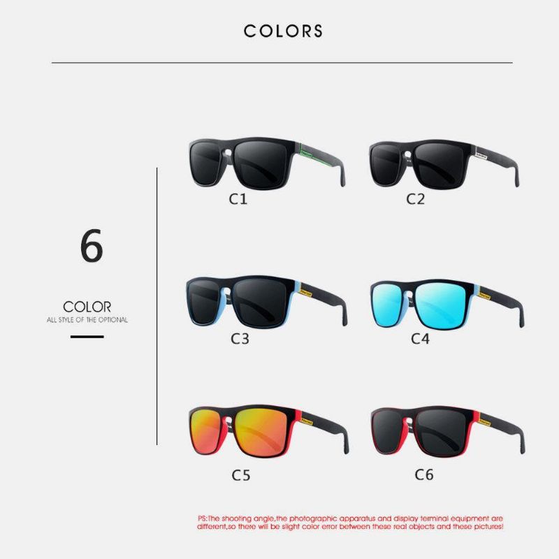 Lunettes De Soleil Pare-soleil D'extérieur Polarisées Hd À Monture Carrée Pour Hommes