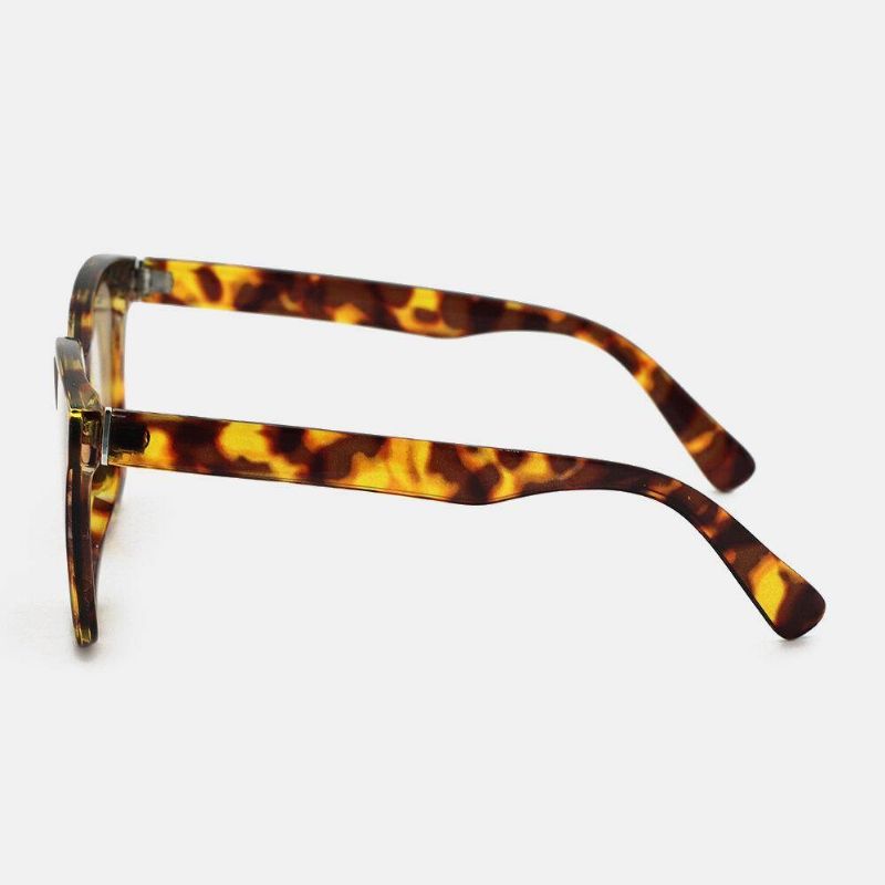 Lunettes De Soleil Polarisées Unisexes Écaille De Tortue Ovale Plein Cadre Décontracté Protection Uv