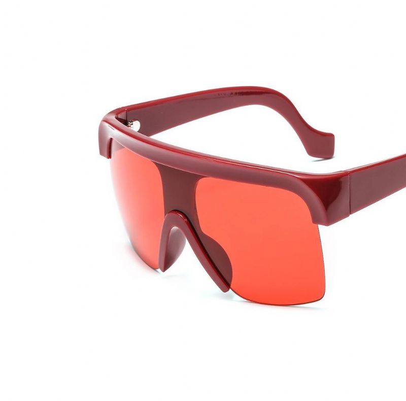 Lunettes De Soleil Rétro Modernes À Dessus Plat Big Box