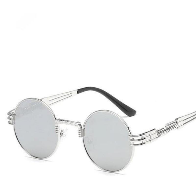 Lunettes De Soleil Steampunk Rondes Gothiques Classiques Pour Femmes