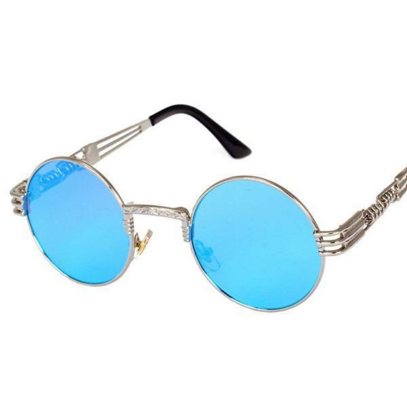 Lunettes De Soleil Steampunk Rondes Gothiques Classiques Pour Femmes