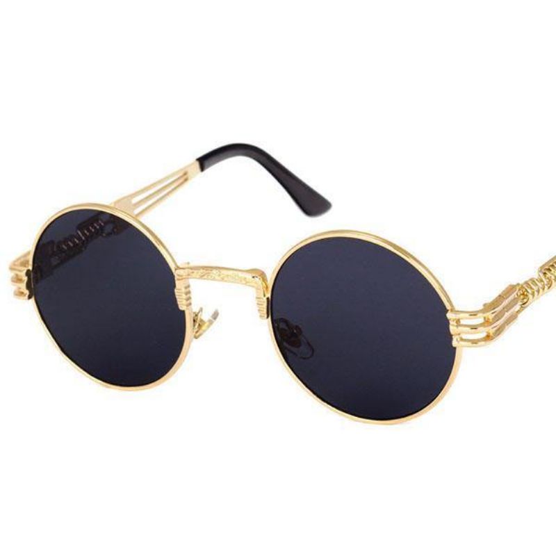 Lunettes De Soleil Steampunk Rondes Gothiques Classiques Pour Femmes