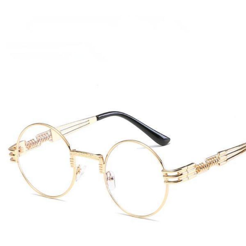 Lunettes De Soleil Steampunk Rondes Gothiques Classiques Pour Femmes