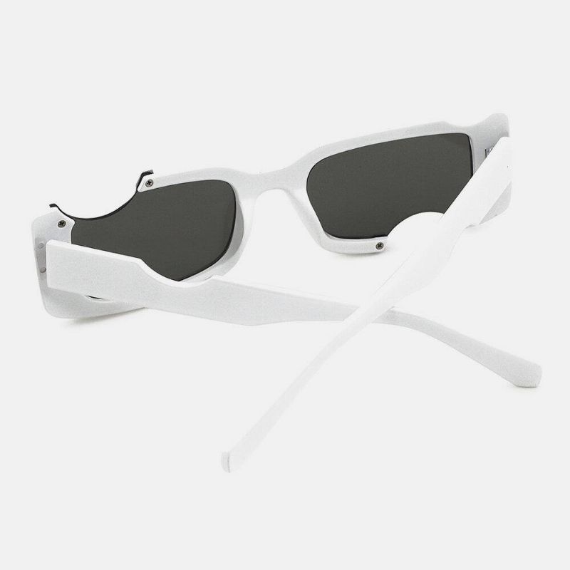 Lunettes De Soleil Unisexes À Cadre Carré Irrégulier Et Non Plein Cadre Avec Protection Uv Et Profil Spécial