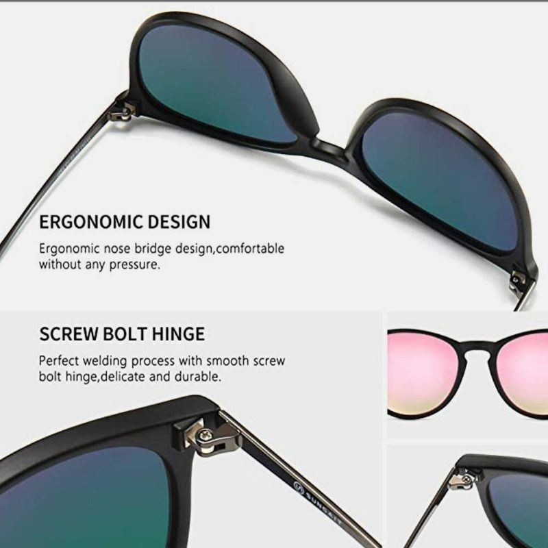 Lunettes De Soleil Unisexes Rétro Vintage De Forme Carrée Avec Cadre Surdimensionné Et Protection Uv