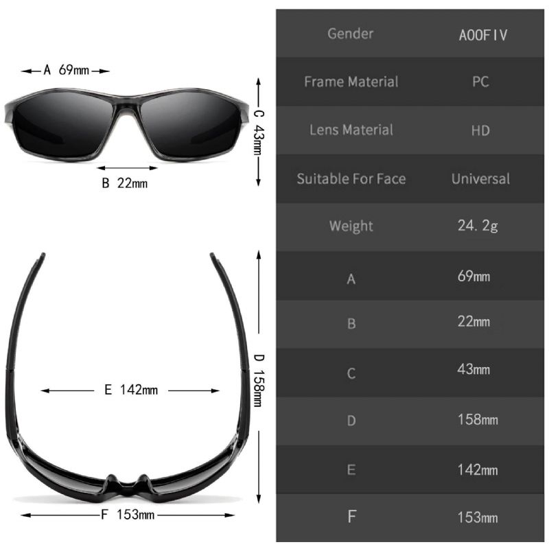 Lunettes De Soleil De Vision Nocturne Pour Sports De Plein Air Polarisées Avec Protection Uv Pour Hommes