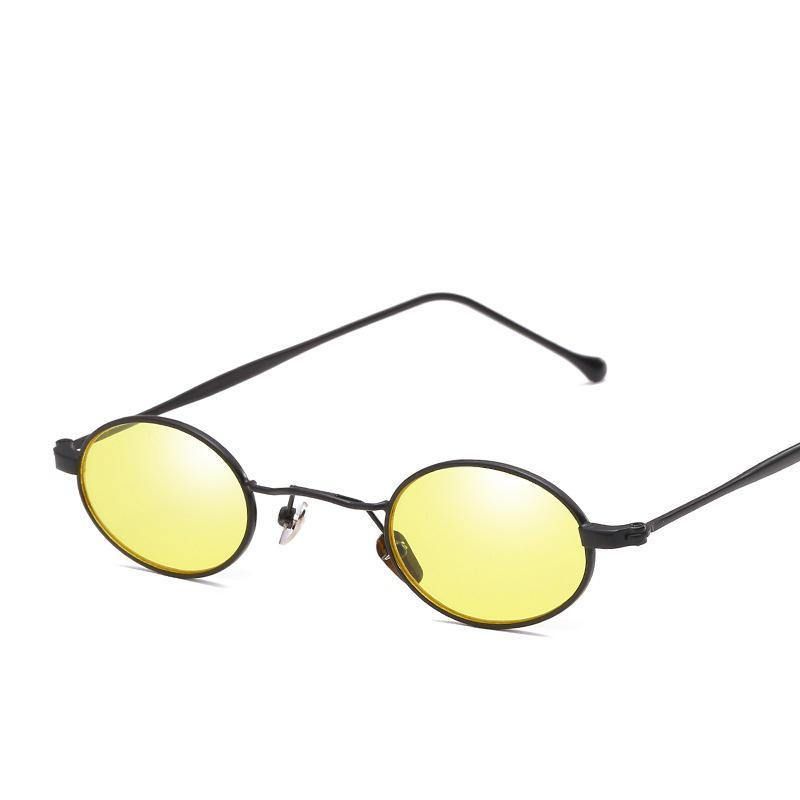 Petites Lunettes De Soleil Rondes En Métal