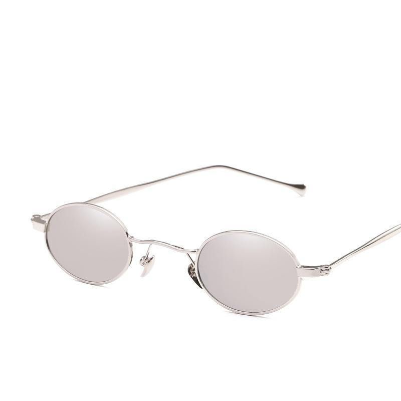 Petites Lunettes De Soleil Rondes En Métal