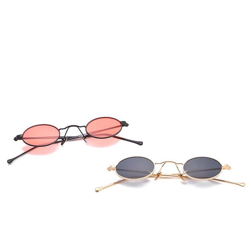 Petites Lunettes De Soleil Rondes En Métal