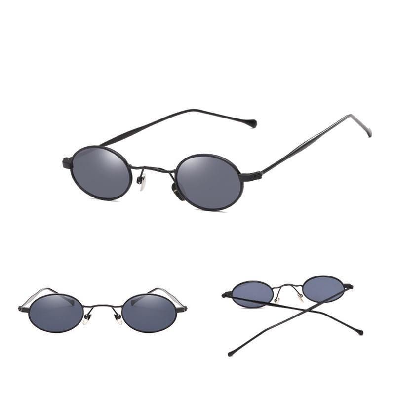 Petites Lunettes De Soleil Rondes En Métal