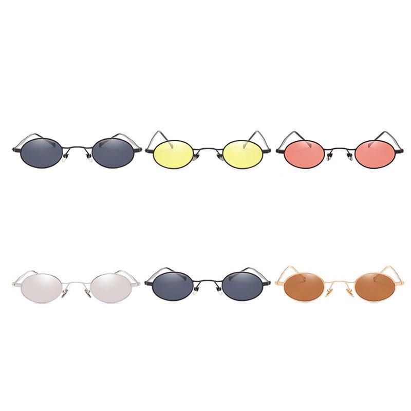 Petites Lunettes De Soleil Rondes En Métal