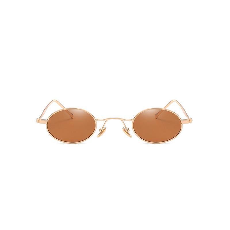 Petites Lunettes De Soleil Rondes En Métal