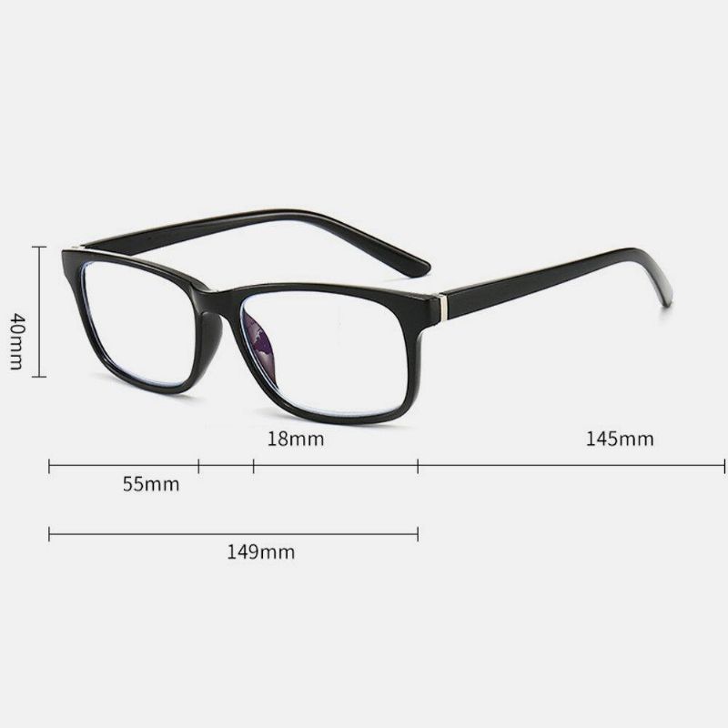 Unisexe Anti-lumière Bleue Plein Cadre Casual Business Hd Lunettes De Lecture Presbyte Lunettes