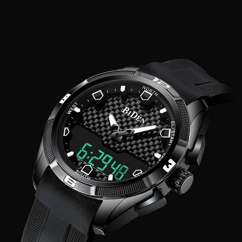 0139 Led Montre Numérique Étanche Sport Style Silicone Bracelet De Montre Hommes Montre-bracelet