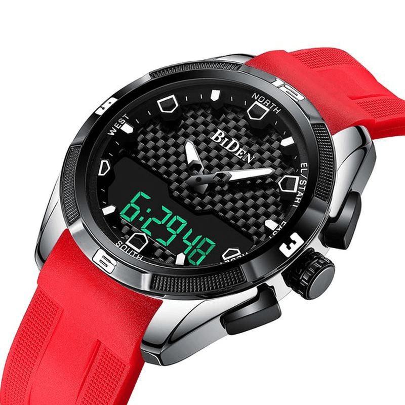 0139 Led Montre Numérique Étanche Sport Style Silicone Bracelet De Montre Hommes Montre-bracelet