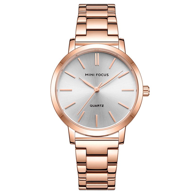 0307l Mode Femmes Montre Simple Bracelet En Acier Inoxydable Étanche Dame Montre À Quartz