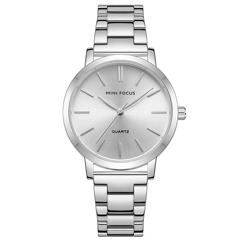 0307l Mode Femmes Montre Simple Bracelet En Acier Inoxydable Étanche Dame Montre À Quartz