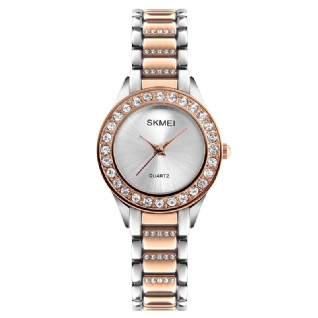 1262 Montre-bracelet Étanche Pour Femme Bracelet En Acier Inoxydable Cadeau Montre À Quartz