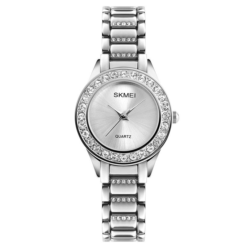 1262 Montre-bracelet Étanche Pour Femme Bracelet En Acier Inoxydable Cadeau Montre À Quartz