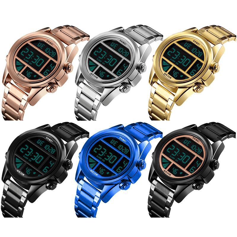 1448 Mode Hommes Montre Multi-fonction Étanche Sport Montre Numérique