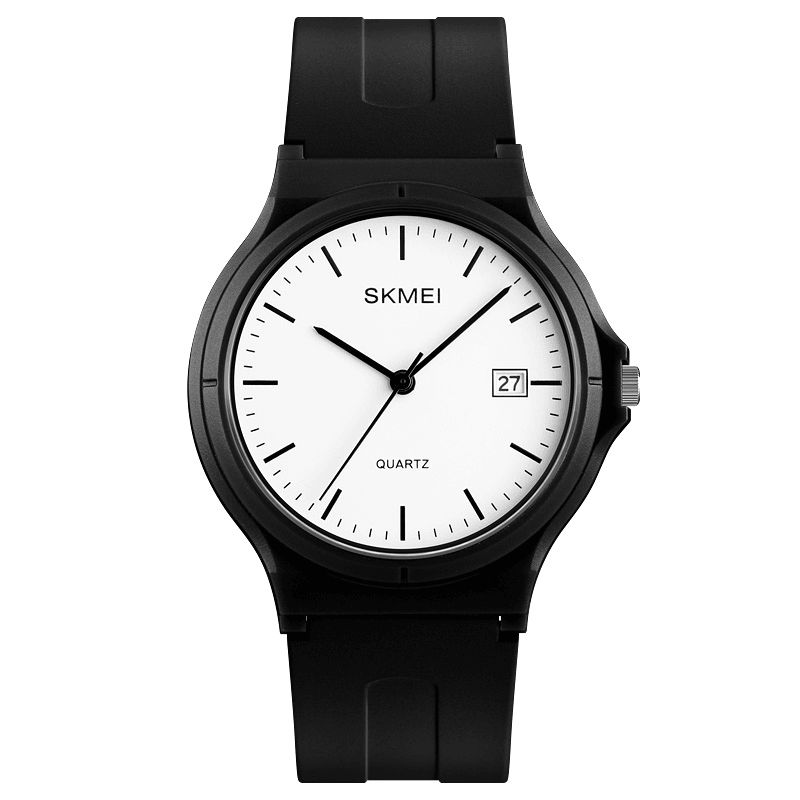 1449 Simple Noir Pointeur Mode Coloré Hommes Femmes Montre À Quartz