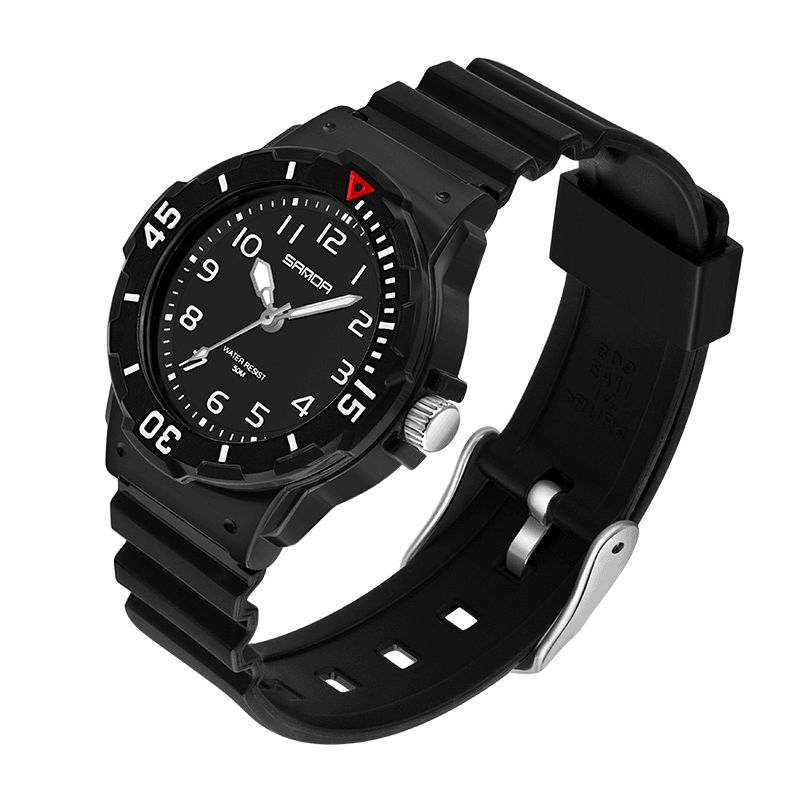 6011 Montre À Quartz Ultra Légère Pour Femme Avec Bracelet En Silicone De Couleur Fraîche