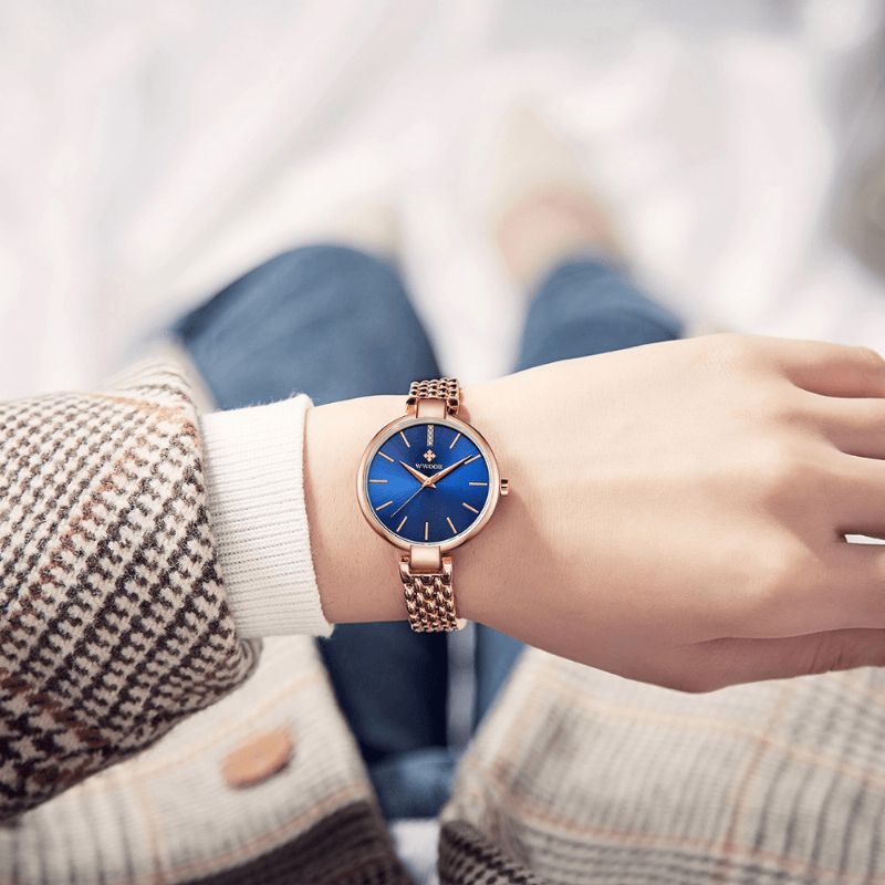 8865 Montre-bracelet À La Mode Pour Femme Avec Horloge Cadeau Montre À Quartz