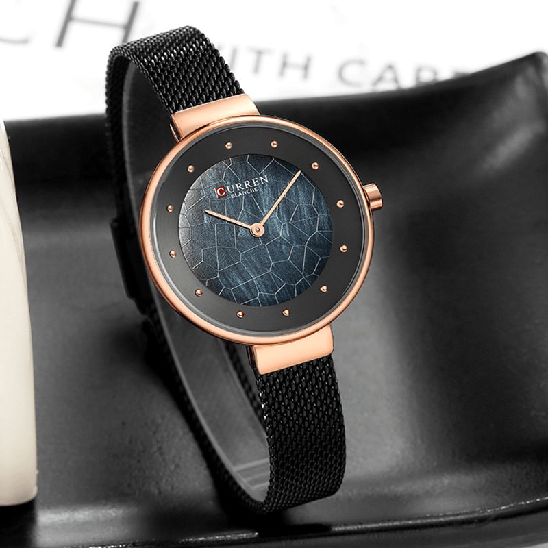 9032 Cadran Unique Conception Élégante Femmes Montre-bracelet D'affaires Femme Montre À Quartz