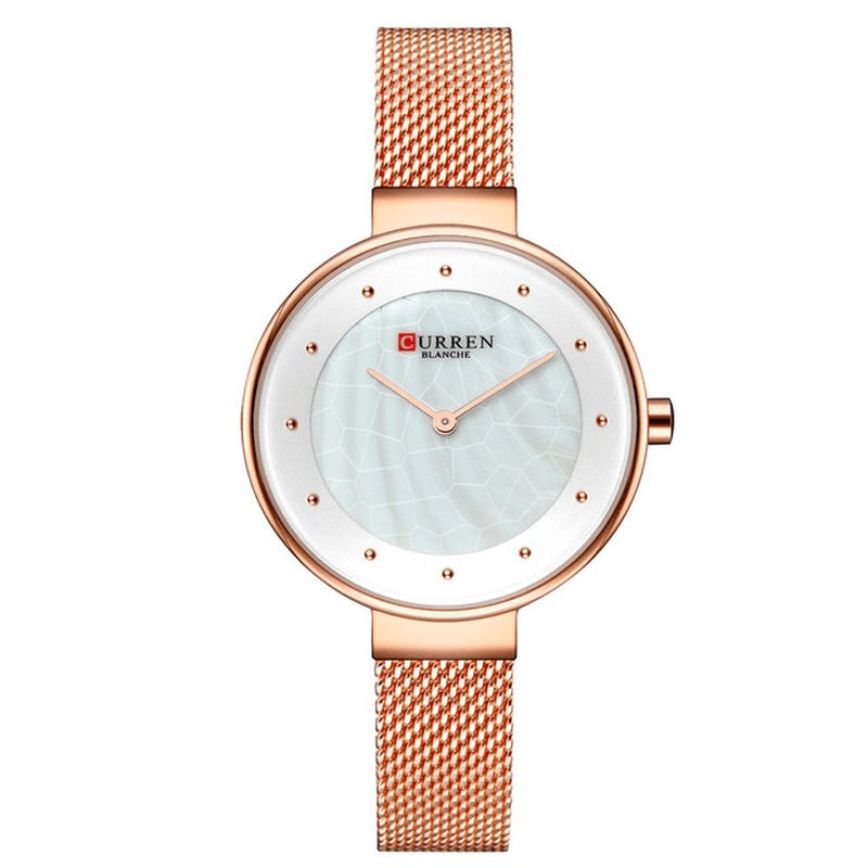 9032 Cadran Unique Conception Élégante Femmes Montre-bracelet D'affaires Femme Montre À Quartz