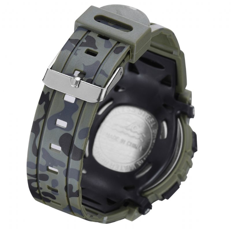 9035 Enfants Led Coloré Lumineux Camouflage Sport Montre Numérique