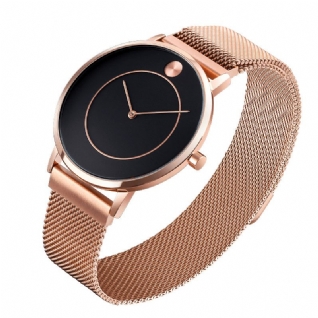 9197 Montre-bracelet Pour Hommes Ultra Minces À La Mode Montre À Quartz Étanche De Style D'affaires