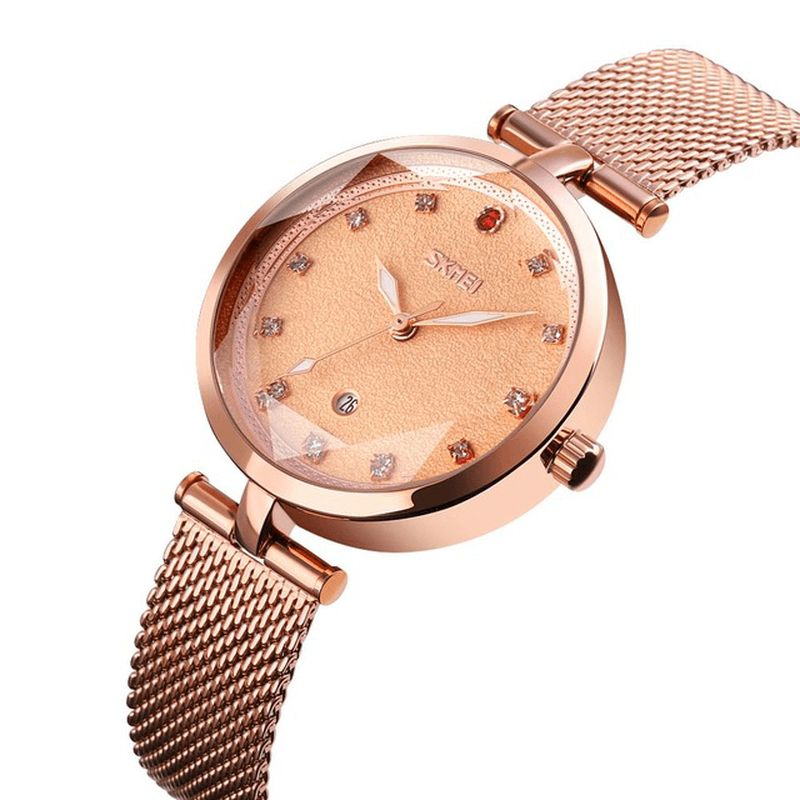 9215 Montre À Quartz Tridimensionnelle En Cristal Pour Femme