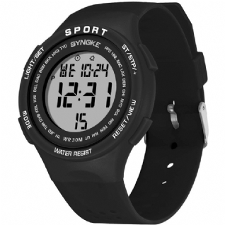 9616 El Affichage Bracelet En Silicone Montre Sport 3atm Étanche Alarme Étudiant Montre Numérique