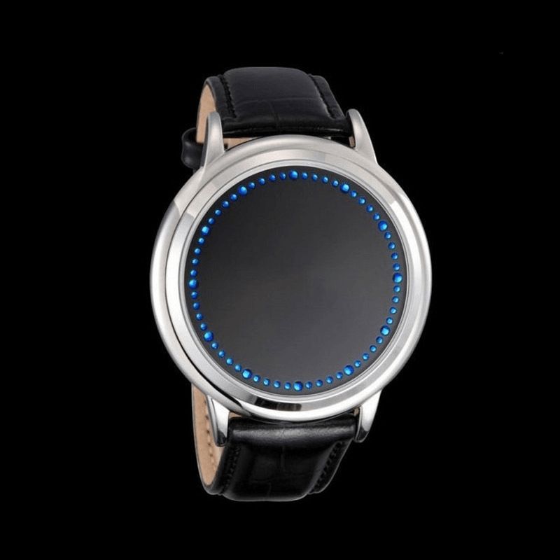 Alliage Mode Sport Led Écran Tactile Montre Ceinture Couple Montre Pour Hommes Femmes