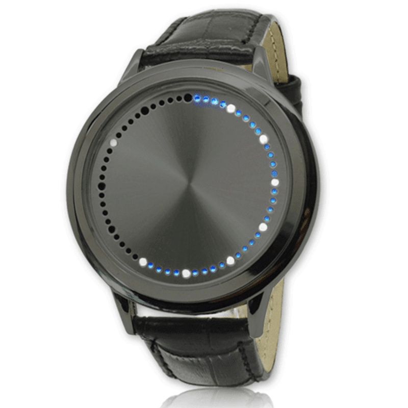 Alliage Mode Sport Led Écran Tactile Montre Ceinture Couple Montre Pour Hommes Femmes