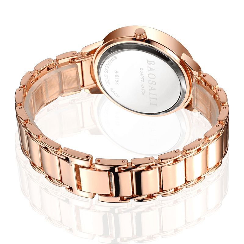 Bsl1036 Montre-bracelet Brillante Pour Femme Montre À Quartz En Diamant Imitation Cœur