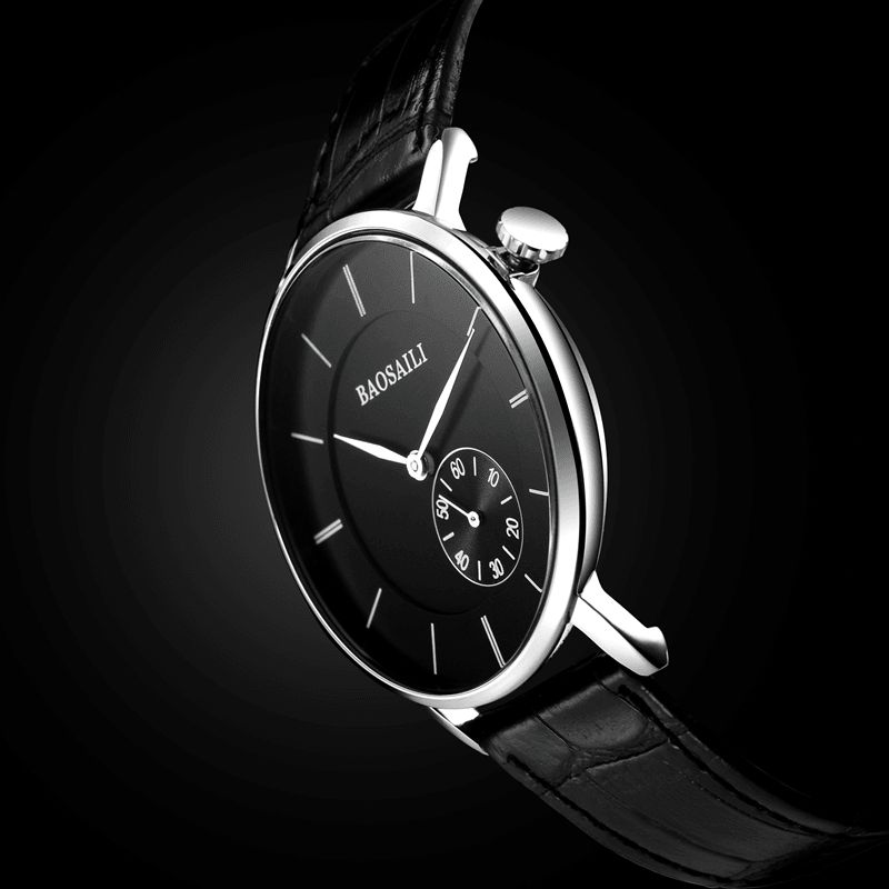 Bsl1045 Montre-bracelet Minimaliste Pour Hommes Montre À Quartz À Cadran Ultra Mince