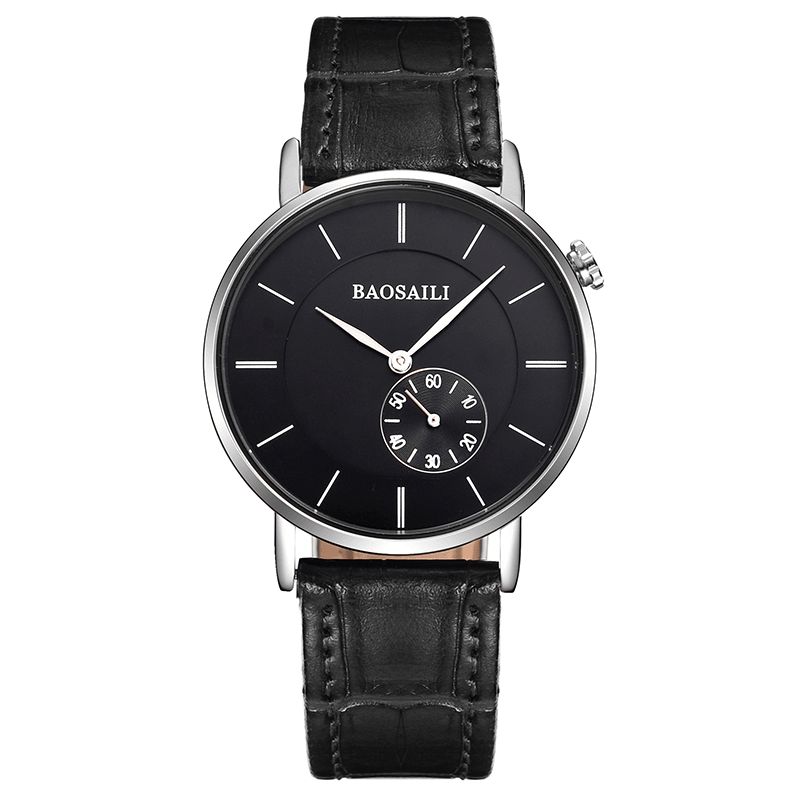 Bsl1045 Montre-bracelet Minimaliste Pour Hommes Montre À Quartz À Cadran Ultra Mince