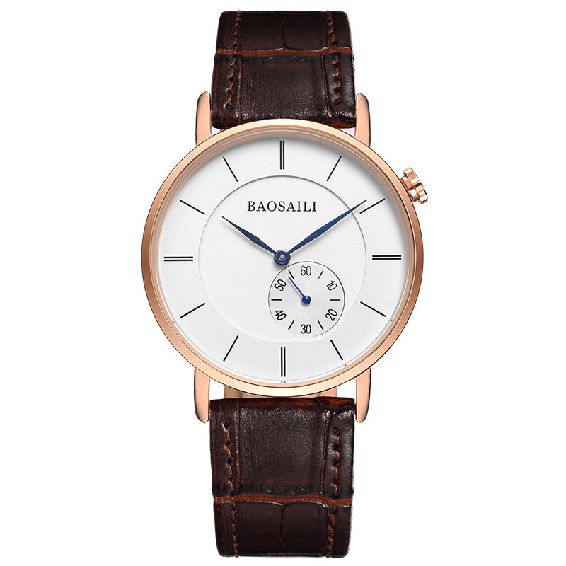 Bsl1045 Montre-bracelet Minimaliste Pour Hommes Montre À Quartz À Cadran Ultra Mince