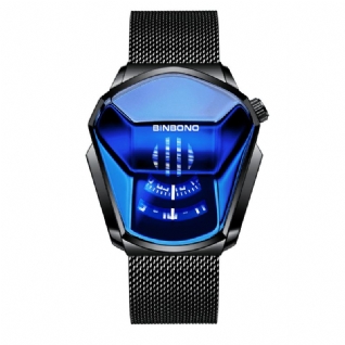 Business Rhombus Science Fiction Cadran Étanche Hommes Montre À Quartz