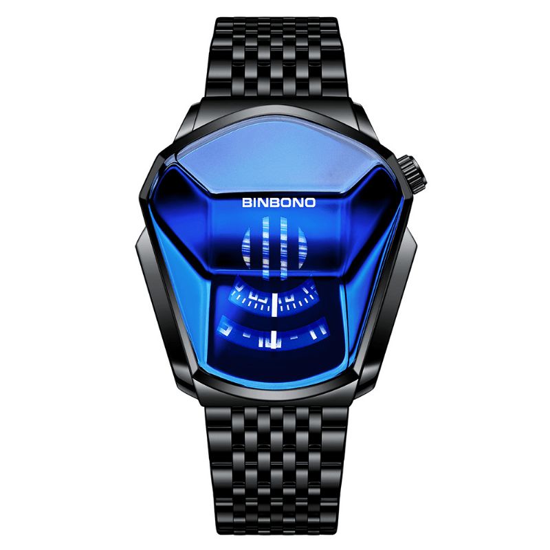 Business Rhombus Science Fiction Cadran Étanche Hommes Montre À Quartz