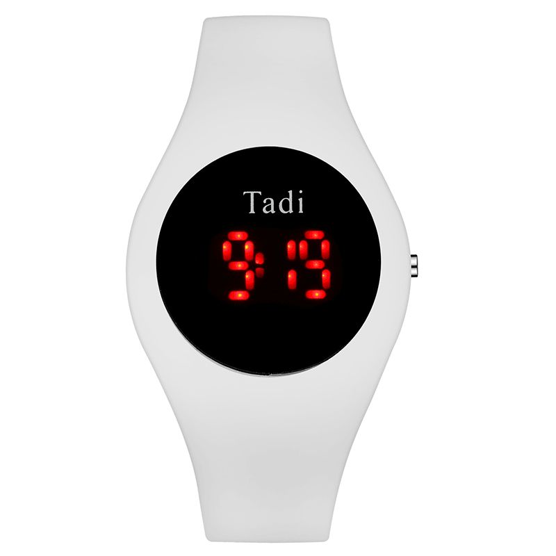 Casual Sport Hommes Femme Led Montre Électronique Bande De Silicone Capteur Lumineux Étanche Montre Numérique